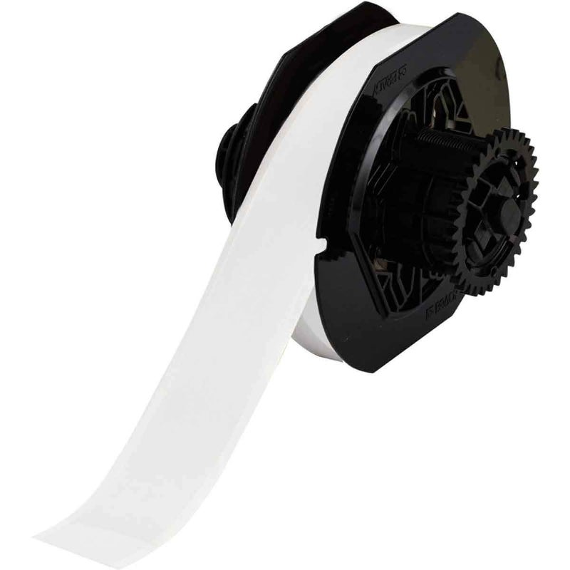 Brady B30C-1125-595-WT 100' Length x 1.125" Width B-595 Vinyl Tape - White for Indoor/Outdoor Use - Image 1