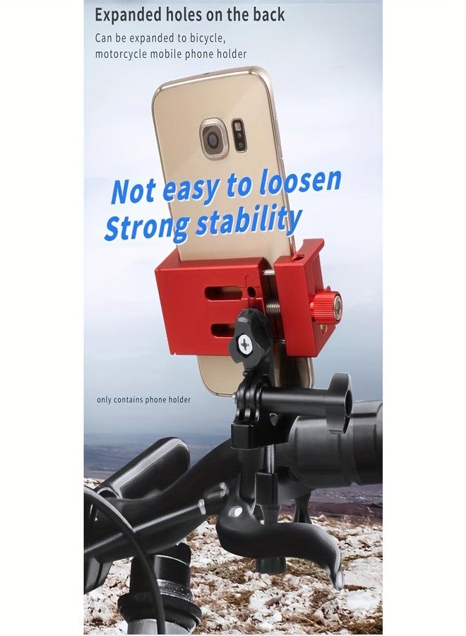VIZEMO Aluminum Metal Phone Tripod Mount with 3 Cold Shoes & 1/4" Arca Port,360°Rotation Cell Phone Tripod Adapter for Phone Stand Holder, Compatible for iPhone Samsung and Other Smartphone - Image 4