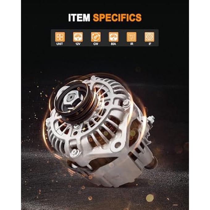 ASAPE New Alternator Fit for 1996-1997 for Kia Sephia 1.6L 1997-1998 for Mazda Protege 1.5L 1996-1997 for Kia Sephia 1.8L, Replace OE 13719 - Image 2