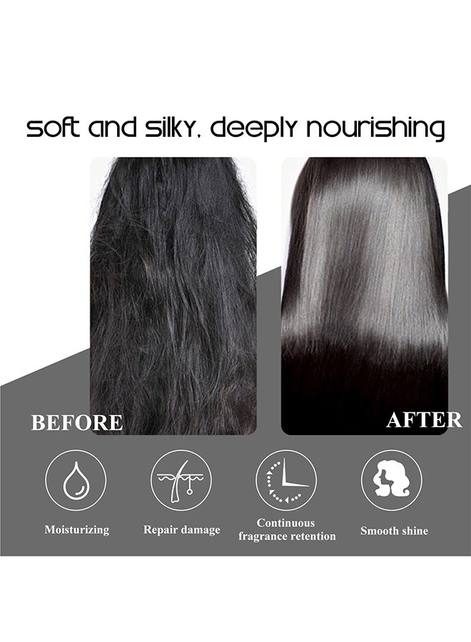 EELHOE Hair mask -Softens  Hair and Smooths Frizzy, With Collagen, Biotin, Argan Oil - Helps Repair Hair And Reduce Damage From Heat, Sun, Coloring - Moisturizing Keratin Hair Mask For Split Ends, Hair Loss And Breakage - Image 2