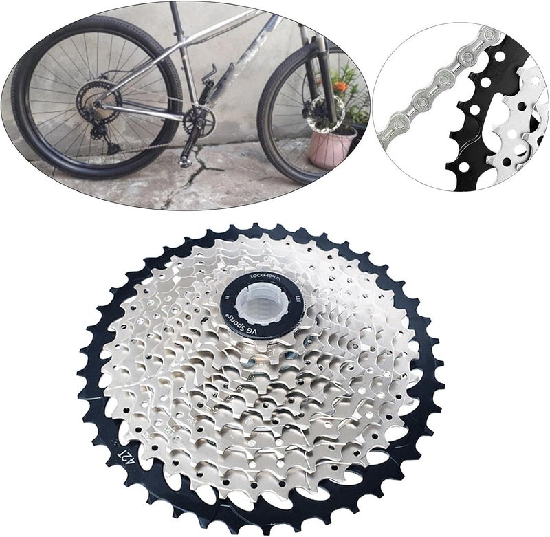 klarako 8 9 10 speed multiple freewheel, 11 25T/46 tooth Bike High Strength Anti rust Flywheel Cassette Gear Sprocket Replacement Bicycle Repair Parts - Image 2