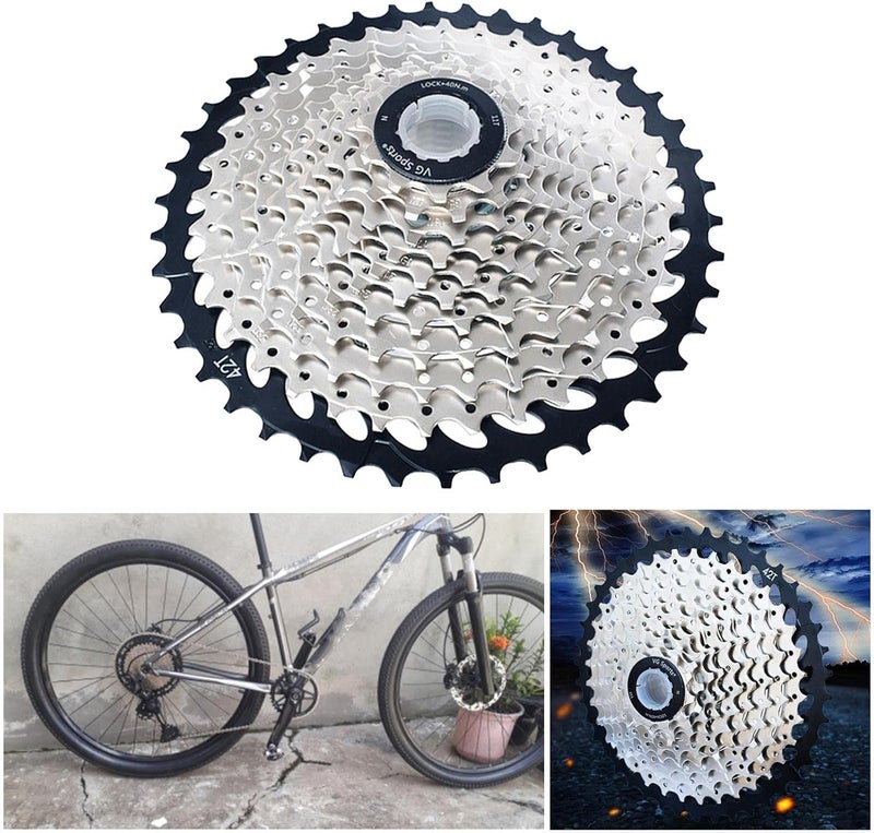 klarako 8 9 10 speed multiple freewheel, 11 25T/46 tooth Bike High Strength Anti rust Flywheel Cassette Gear Sprocket Replacement Bicycle Repair Parts - Image 3