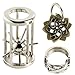 Bling Musae Metal Brain Teasers Puzzles Kit 3 PCS Alloy Unlock Interlock Cast Coils Puzzle Game Toys for Adults Mind IQ Logic Test Disentanglement Games Office Supplies WP12 - Image 3