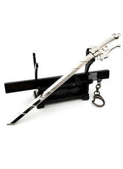 GROIC Attack on Titan Sword Samurai Keychain with Display Stand, Game Collection Party Supplies Gift Sword Toys Action Figures Metal Arts Collections Home Decoration  - Image 2