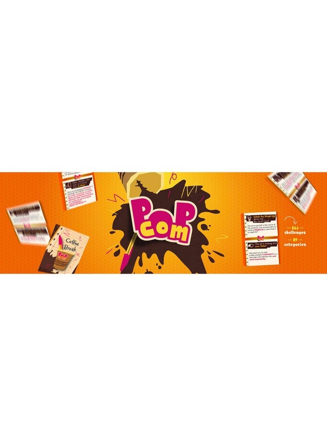 Ludonaute Pop Com - Hillarious Party Game, 364 Challenges to Become Advertising Champions, Offbeat Family Card Game, Ages 13+, 4-14 Players, 20 Min - Image 5