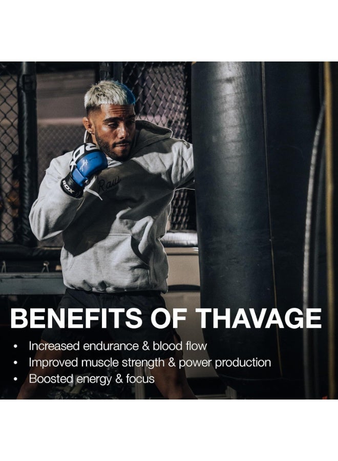 RAW CBUM Thavage Pre-Workout Sour Watermelon 510g – Explosive Energy, Focus & Performance | 40 Servings - Image 3