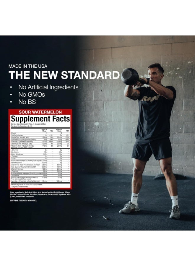RAW CBUM Thavage Pre-Workout Sour Watermelon 510g – Explosive Energy, Focus & Performance | 40 Servings - Image 2