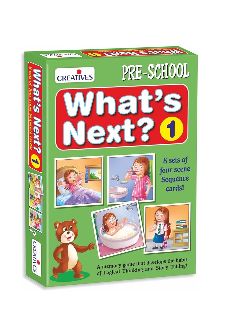 Creative's Creative's What's Next -1| A Memory Game to Develop Logical Thinking & Story Telling | Sequence Cards| Pre-School Games | Learning & Educational | What's Next Series for Ages 4 & Up  - Image 1