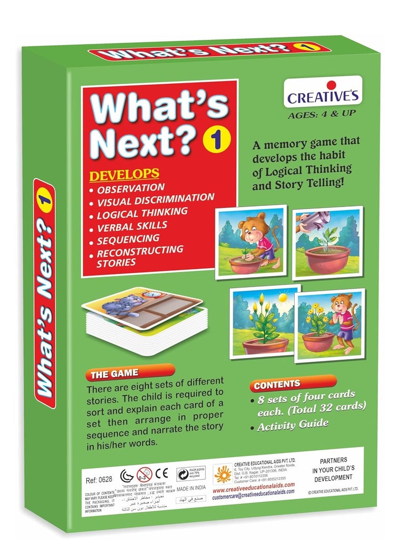Creative's Creative's What's Next -1| A Memory Game to Develop Logical Thinking & Story Telling | Sequence Cards| Pre-School Games | Learning & Educational | What's Next Series for Ages 4 & Up  - Image 3