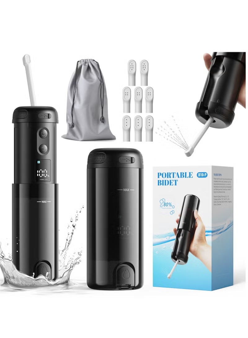 BlueFire Premium Portable Electric Bidet for Travel & Home - 250ML Tank, 2000mAh Rechargeable Battery, 5 Spray Modes & 180° Nozzle, IPX7 Waterproof, Compact Handheld Shattaf for Personal Hygiene, Postpartum & Hemorrhoid Care - Image 1