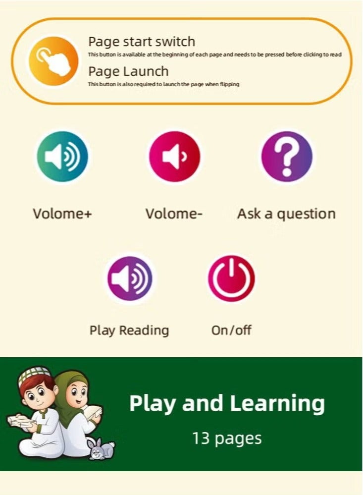 Educational Children's Book in Arabic and English with an Audio System for Early Education - Image 4