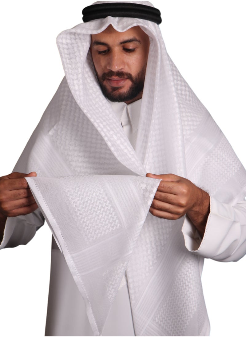 Alyashmac - Shemagh Alyashmac Y16 White Signature - Image 1