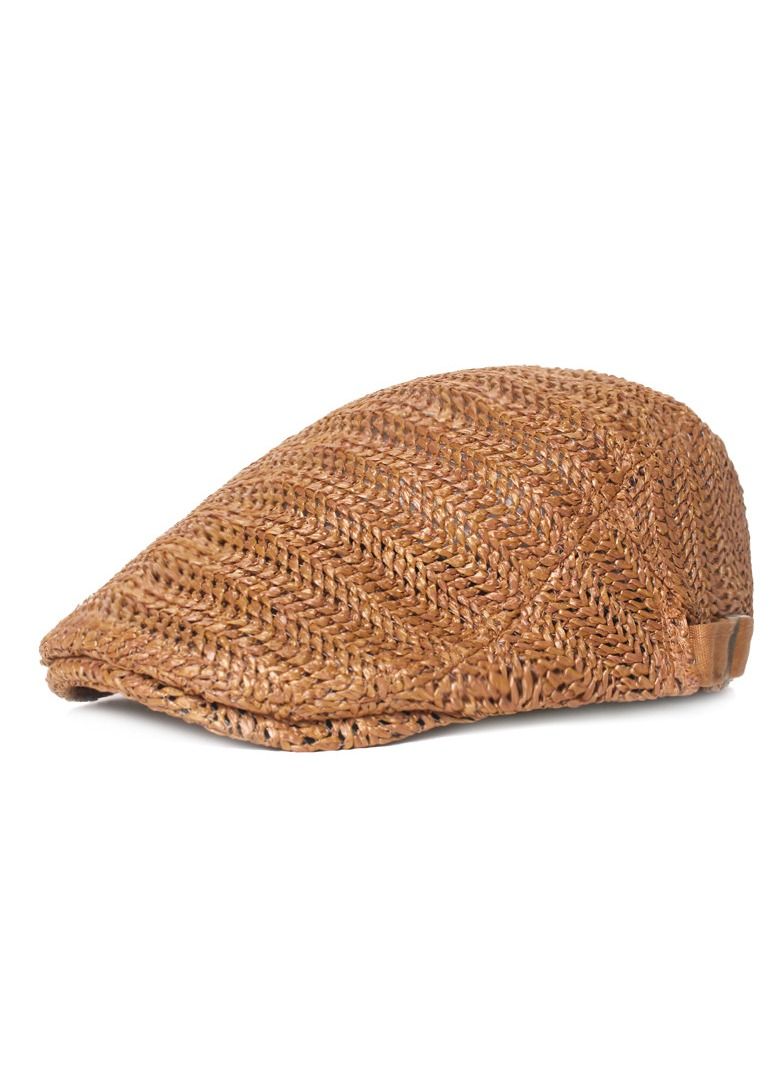 Loquat Men/Women Breathable sunshade hat Beret Brown  - Image 1