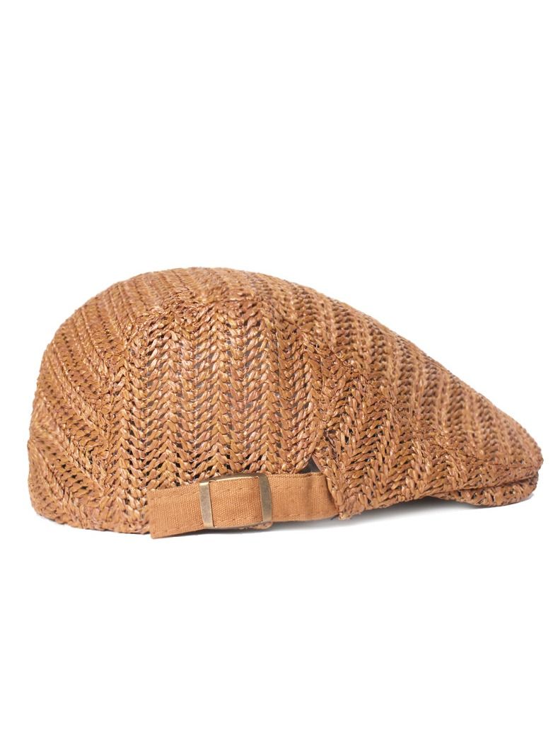 Loquat Men/Women Breathable sunshade hat Beret Brown  - Image 2