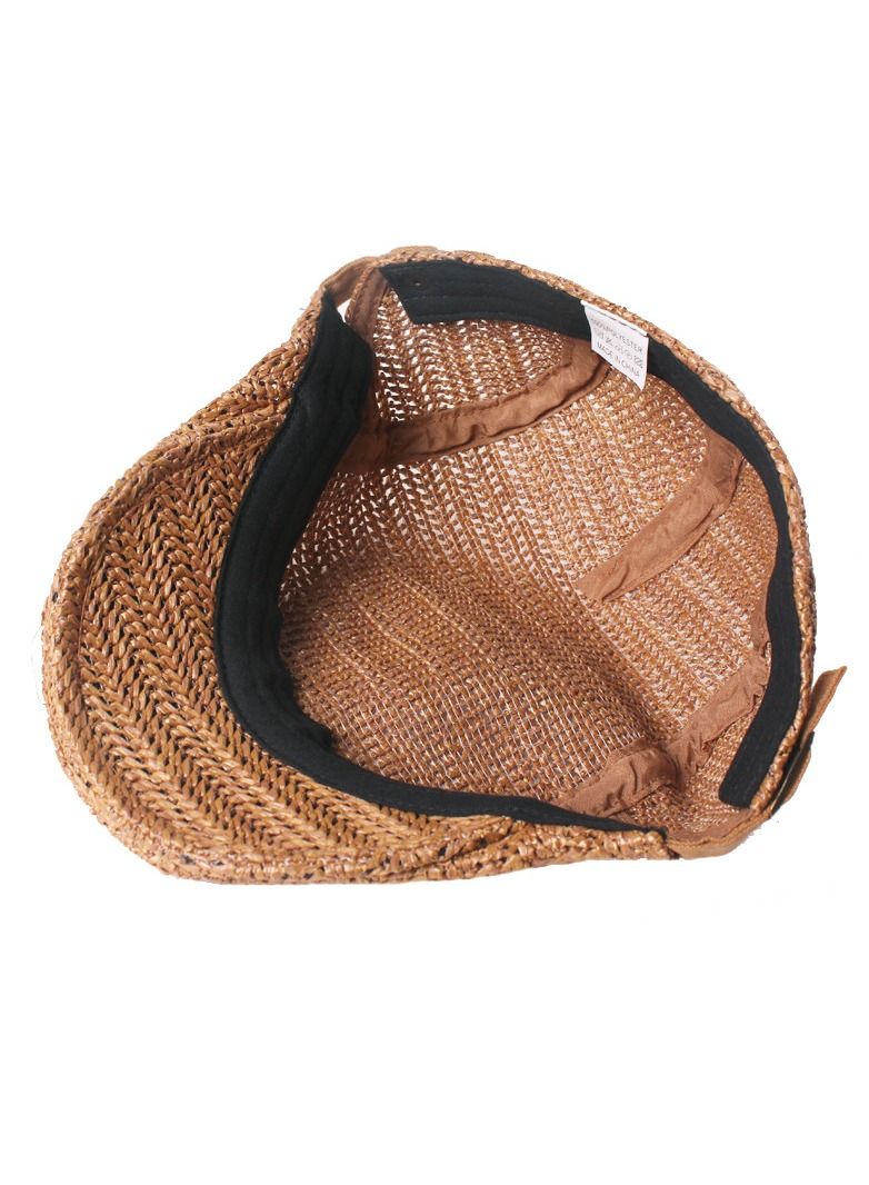 Loquat Men/Women Breathable sunshade hat Beret Brown  - Image 3