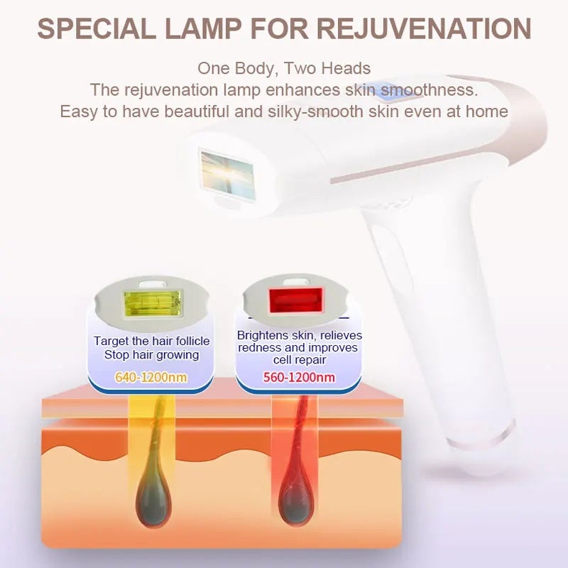 ليسكولتون جهاز إزالة الشعر بالليزر Lescolton IPL Laser Epilator 1300000 Pulses Hair Removal LCD Display Machine T009i Permanent Bikini Trimmer Electric depilador - Image 5