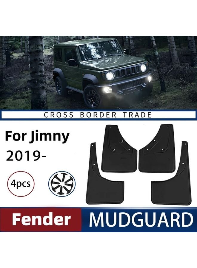 Black 4Pcs Mudguards Fenders For Suzuki Jimny Sierra JB64W JB74W 2019 2025 - Image 3