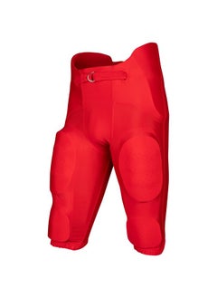 Boys' Bootleg 2 Integrated Football Pants With Builtin Pads Scarlet Youth Medium