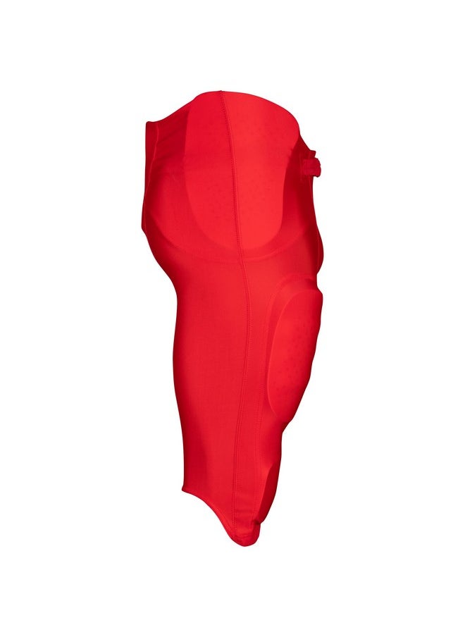 CHAMPRO - Boys' Bootleg 2 Integrated Football Pants With Builtin Pads Scarlet Youth Medium - Image 1