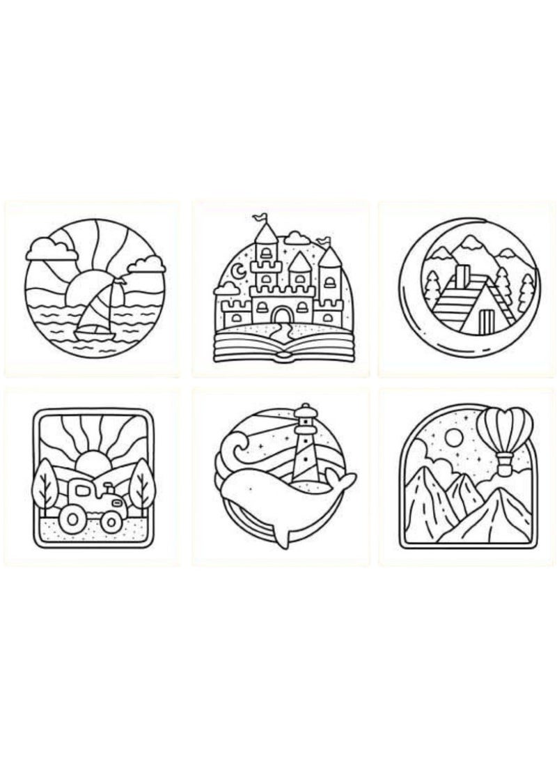 عام كتاب تلوين الفن البسيط: تصميمات جريئة وسهلة للكبار والمراهقين - استرخاء بتصميمات غير معقدة (Bold & Easy Coloring) - Image 2