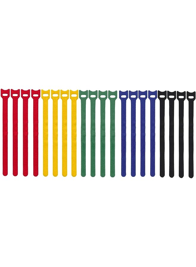 Royal Apex Apex Multi color Hook and Loop Non-Adhesive Magic Cable Tie Velcro Tape Sticky Strips (1) - Image 1
