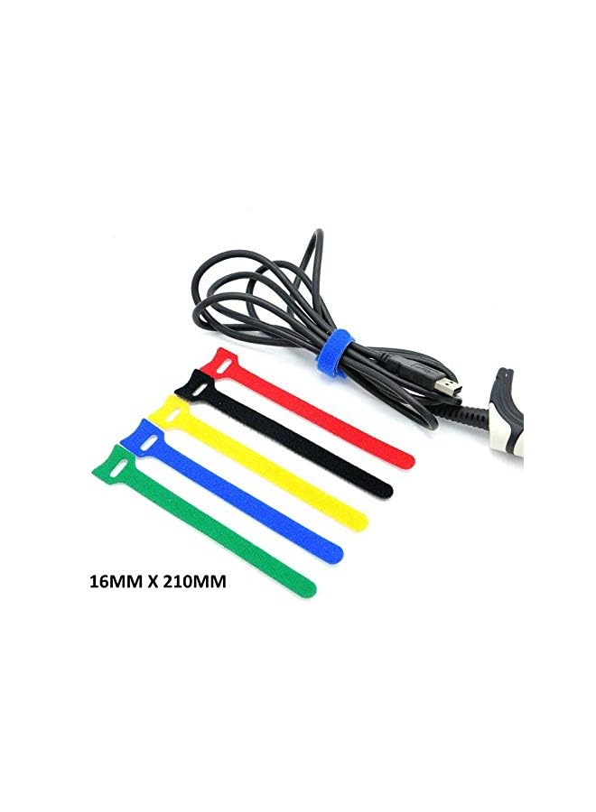 Royal Apex Apex Multi color Hook and Loop Non-Adhesive Magic Cable Tie Velcro Tape Sticky Strips (1) - Image 2