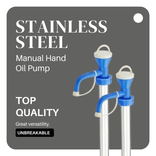 Suzec Manual Hand Oil Pump for Oil Extractor and Fuel Transfer for Kitchen, Home and Outdoor Use - Multicolor (Oil Pump) - Image 3