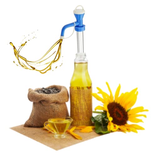 Suzec Manual Hand Oil Pump for Oil Extractor and Fuel Transfer for Kitchen, Home and Outdoor Use - Multicolor (Oil Pump) - Image 2