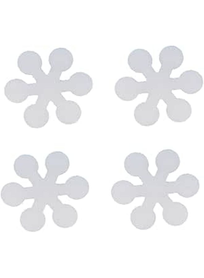 20Pcs White Non Slip Bathroom Treads Adhesive Safety Strips for Bathtub Shower - Image 1