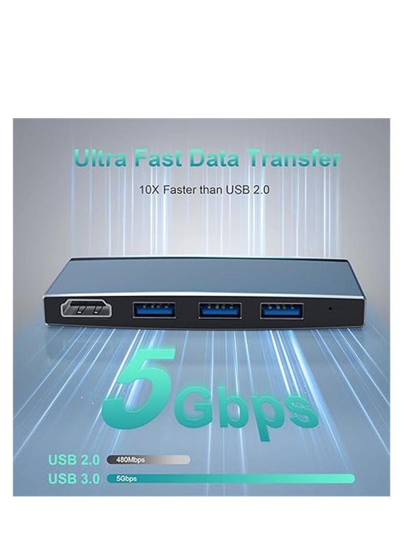 KASTWAVE Pro 4/Pro 5/Pro 6 Docking Station, USB 3.0 Hub Adapter with TF/Micro SD Memory Card Reader, 4K HDMI Port Converter Accessories for Surface Pro 4/5/6, 1 Pcs - Image 4