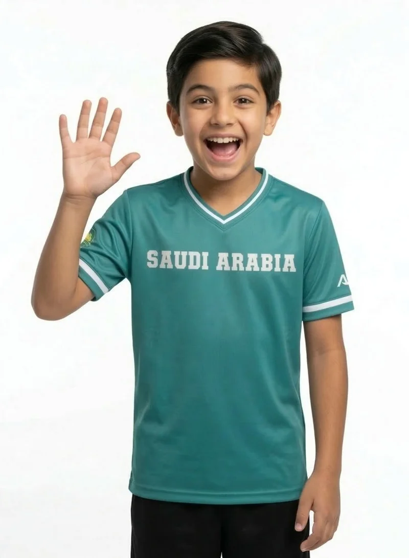 Baseball United  KSA Baseball National Team Kids' Lifestyle V-Neck Jersey  | Best Price UAE