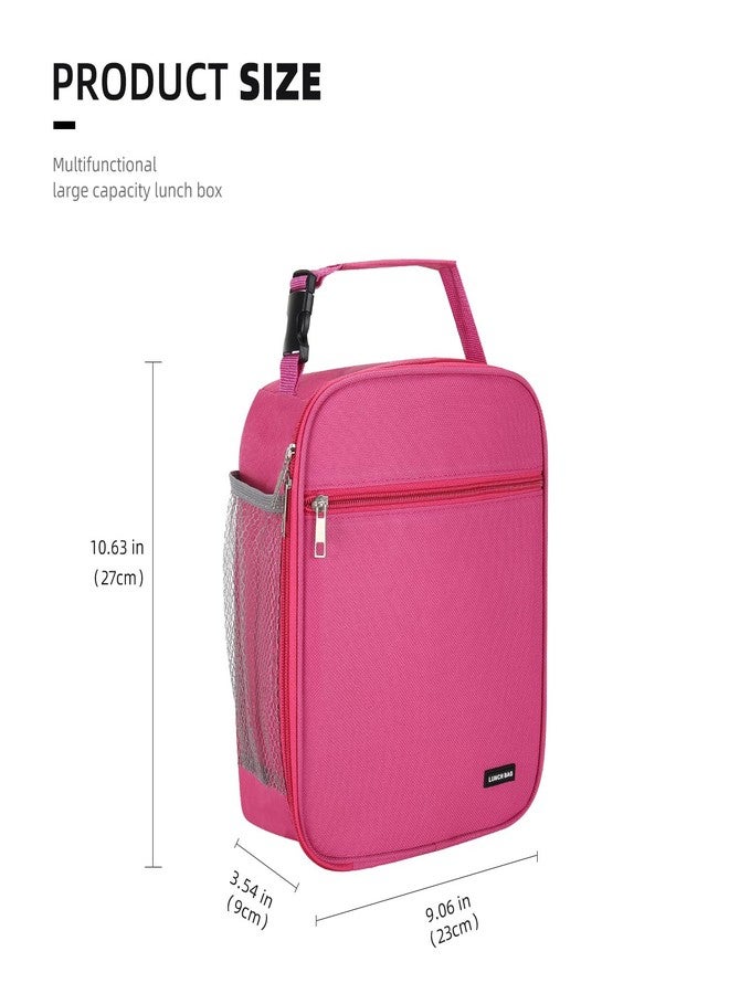 Lovoeo Lunch box Lunch bag for men women Insulated Lunchbox Lunch bags for Work Picnic Travel(Rose red) - Image 2
