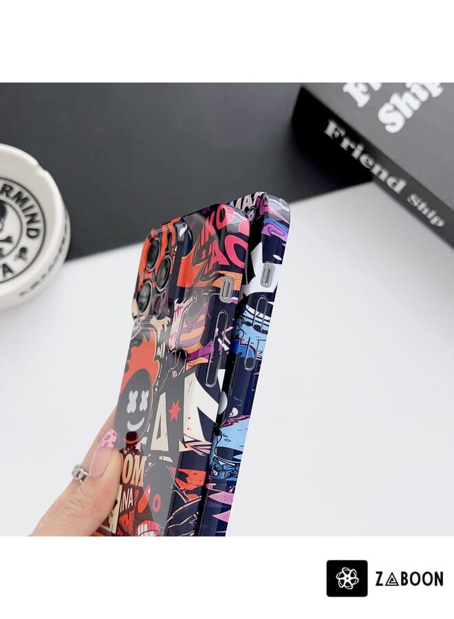 Zaboon Protective Case Cover For iPhone XR Painted Pattern Precise Hole PC - Image 4