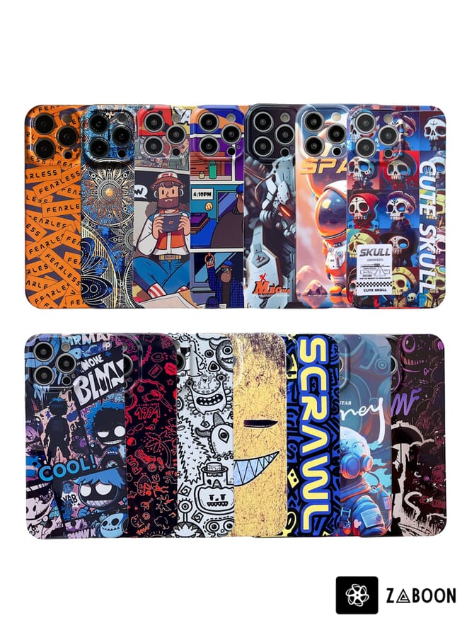 Zaboon Protective Case Cover For iPhone XR Painted Pattern Precise Hole PC - Image 2