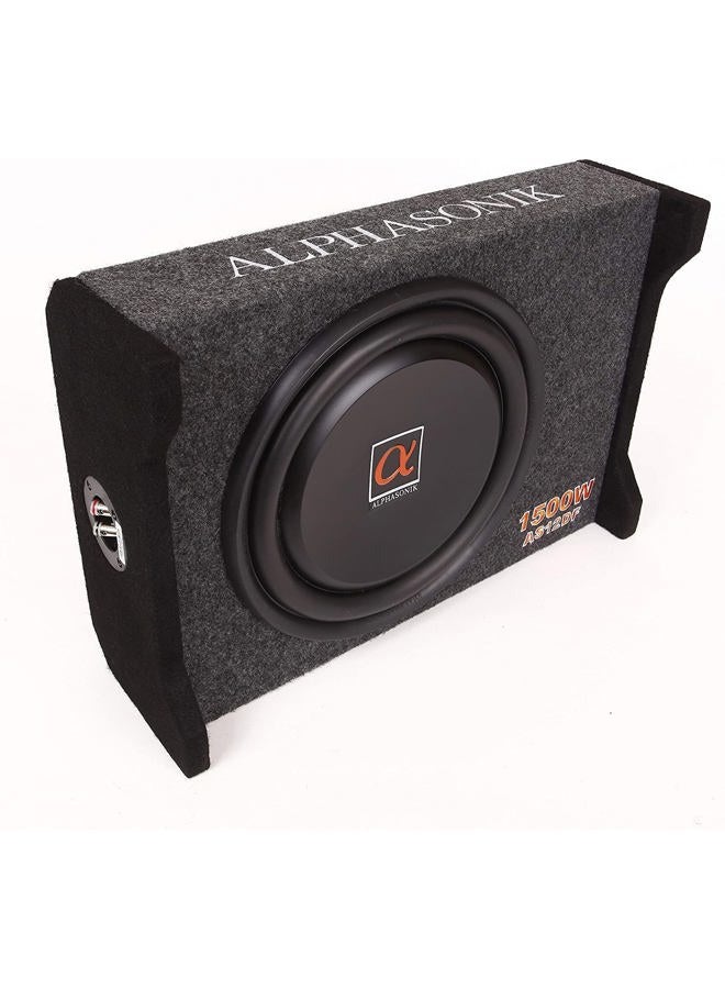 Alphasonik AS12DF 12'' 1500 Watts 4-Ohm Down Fire Shallow Mount Flat Enclosed Under Seat Subwoofer for Tight Spaces in Cars and Trucks, Slim Thin Loaded Air Tight Sealed Bass Enclosure - Image 2