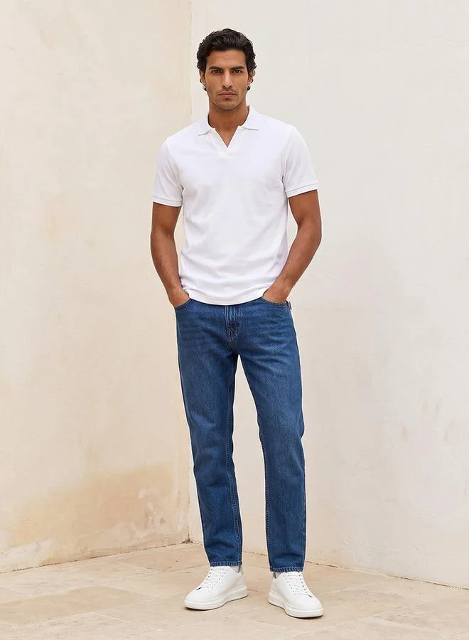 Splash FAV BLUE Denim Straight Fit Jeans for Men | Best Price UAE