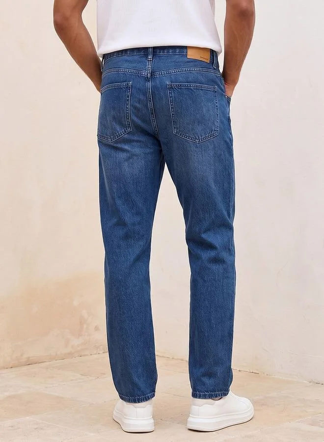 Splash FAV BLUE Denim Straight Fit Jeans for Men | Best Price UAE