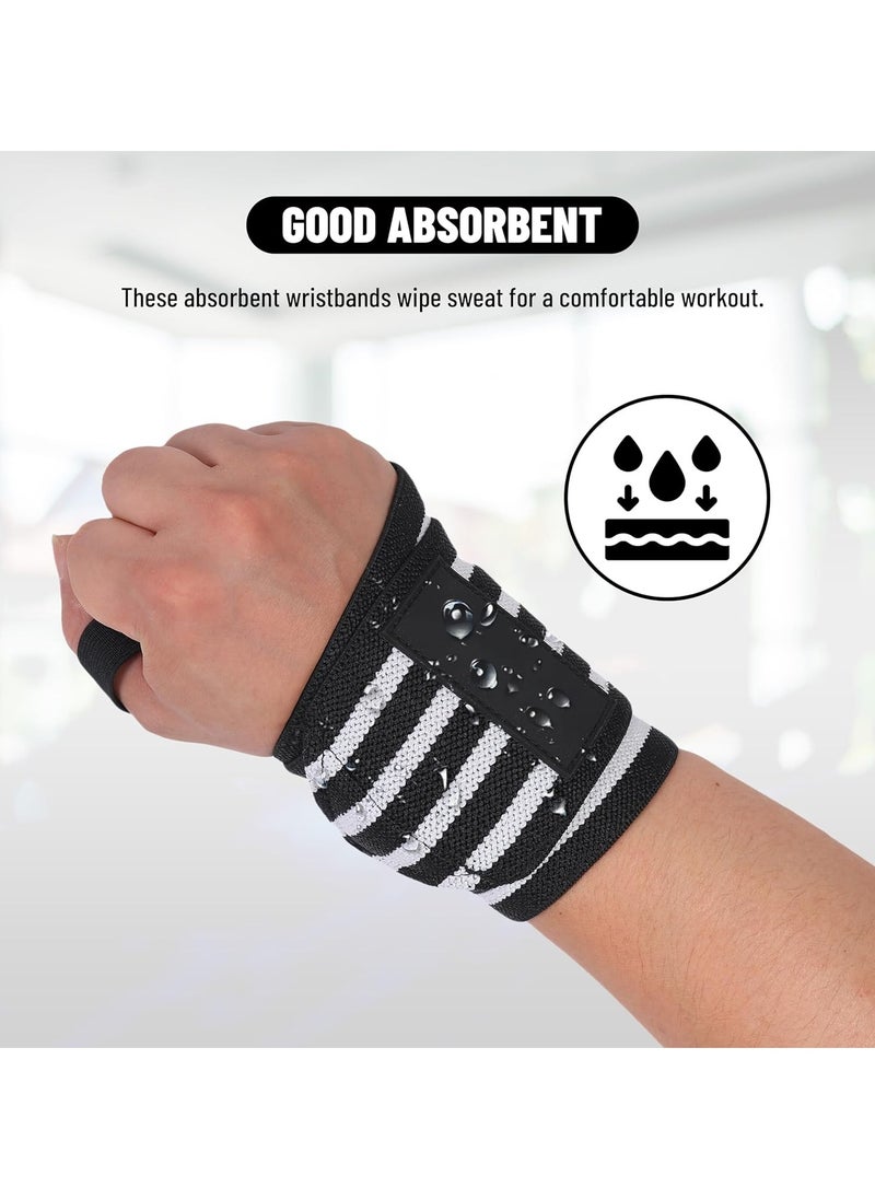 ENDLESS  Stretchable Wristband Strap Thumb Loop - Pack of 2 | Color: Black | Material: Nylon and Polyester | For Weightlifting, Powerlifting, Bodybuilding, Strength Training & Crossfit | Free Size  - Image 4