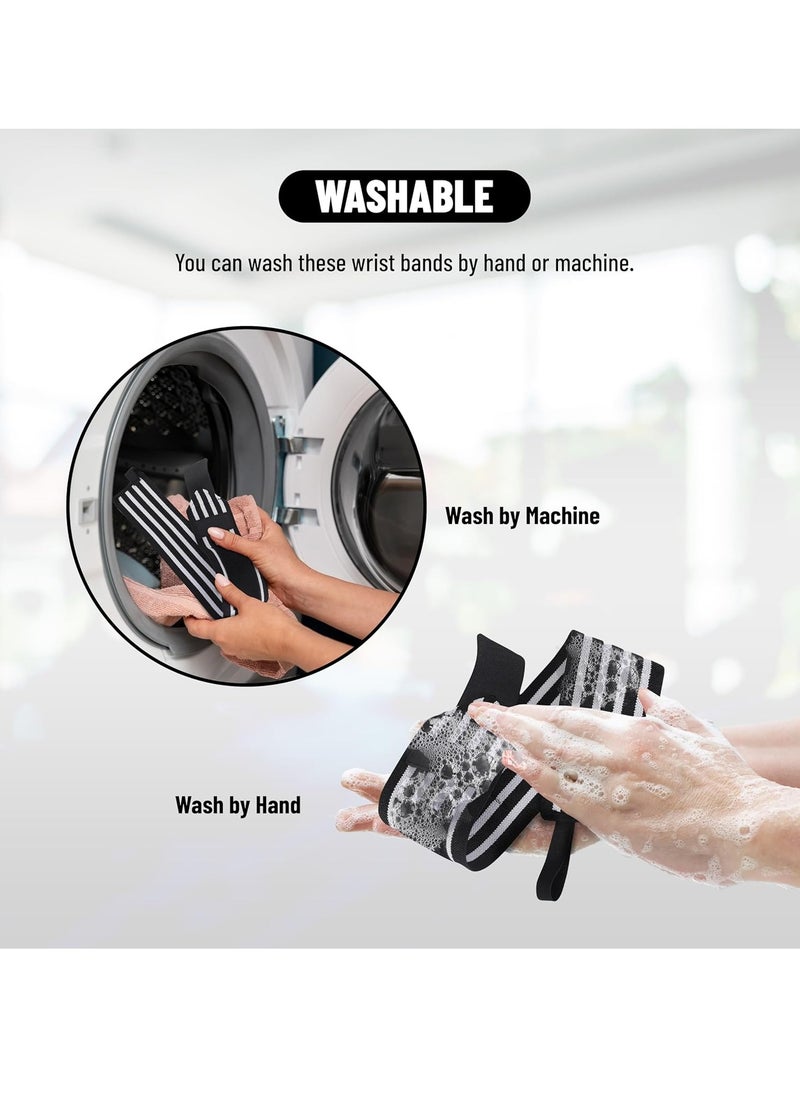 ENDLESS  Stretchable Wristband Strap Thumb Loop - Pack of 2 | Color: Black | Material: Nylon and Polyester | For Weightlifting, Powerlifting, Bodybuilding, Strength Training & Crossfit | Free Size  - Image 5
