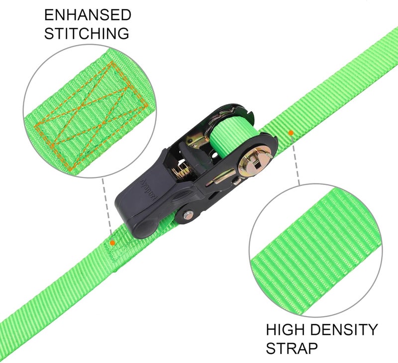 Ayaport Endless Ratchet Strap Ratcheting Tie Down Motorcycle Car Roof Rack Trailer Cargo Straps… - Image 3