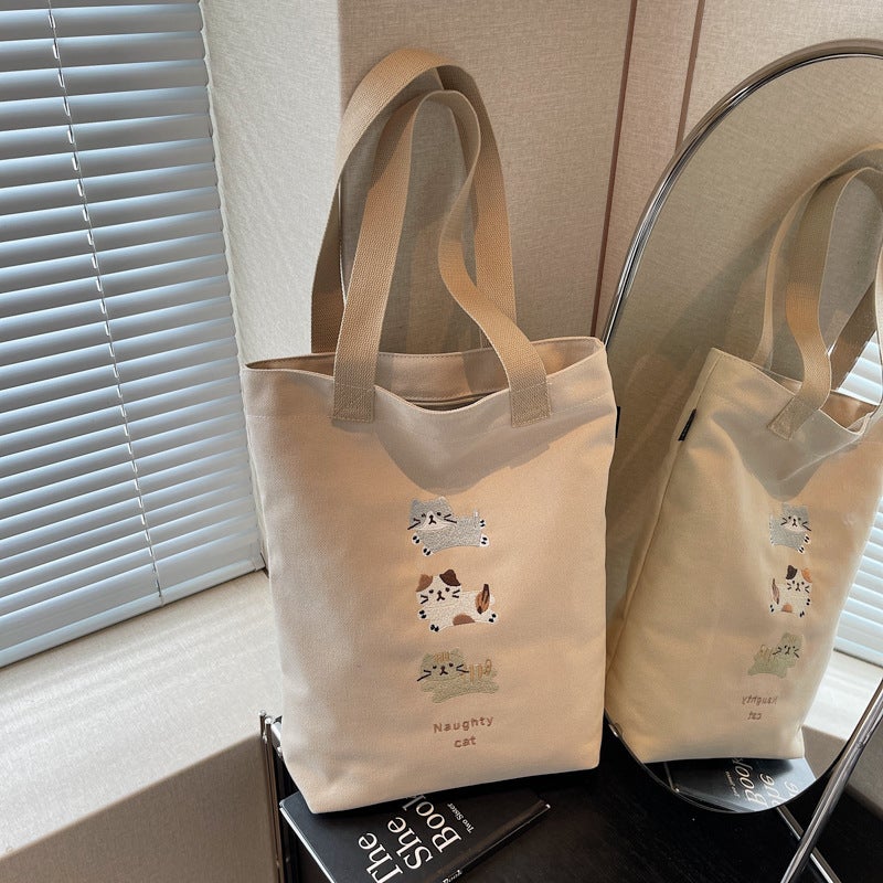 Women Canvas Cartoon Shoulder Bag - Image 1