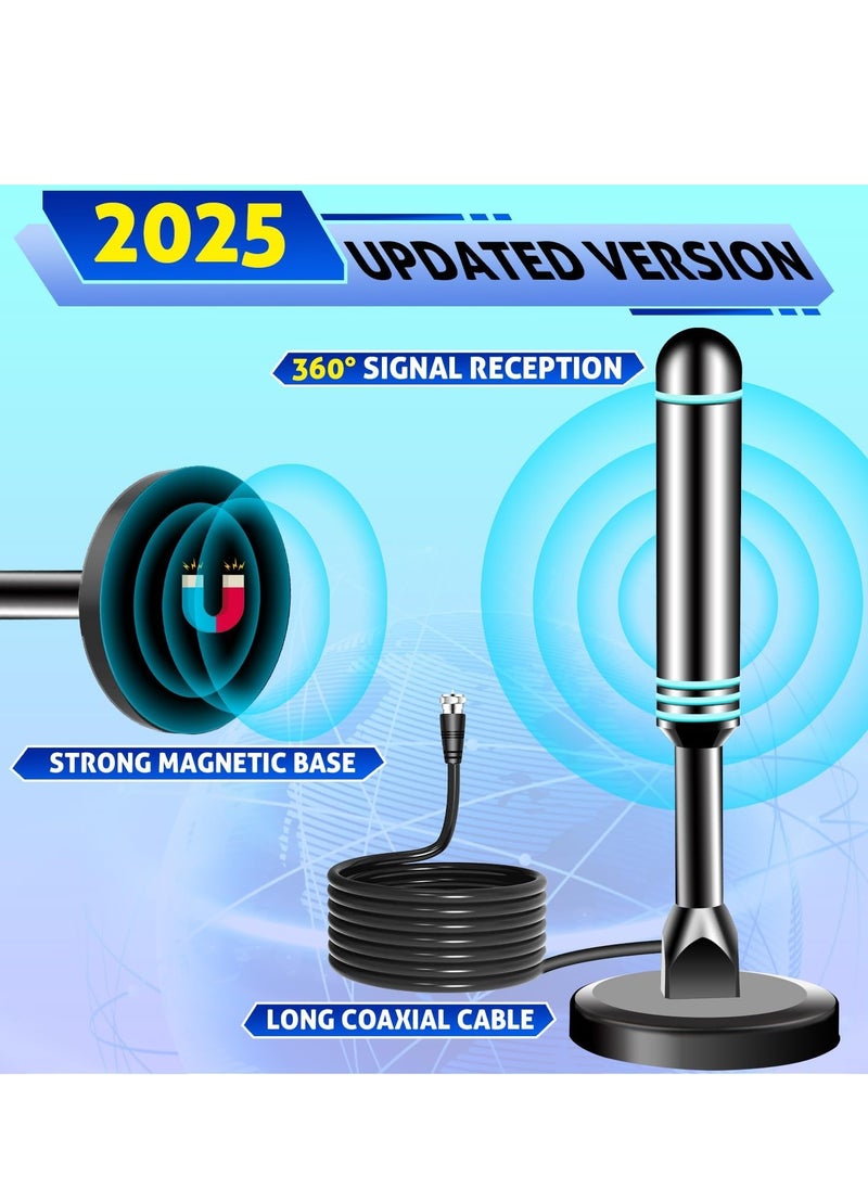 Generic Indoor smart TV digital antenna, local channel TV antenna, indoor strong magnetic base TV antenna, easy to install, 4K 1080p long-distance reception, supports all smart/old TVs  - Image 3