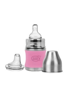 Magnum Plus Stainless Steel 2 In 1 Wide Neck Baby Feeding Bottle With Extra Spout Sipper 125Ml Pink - pzsku/Z43EB262FC8766255B910Z/45/_/1692783100/f983e6be-9871-4d71-ac16-42799c2bdb65