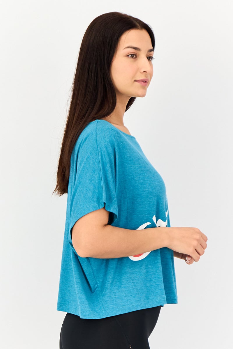 Champion Women Sportswear Fit Short Sleeve Training T-Shirt, Teal Green - Image 3