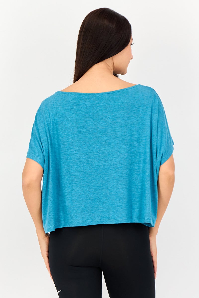 Champion Women Sportswear Fit Short Sleeve Training T-Shirt, Teal Green - Image 2