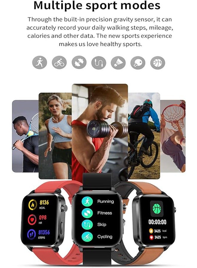 F100 smartwatch heart rate, blood pressure, blood oxygen, body temperature, laser health detection, waterproof step measuring exercise bracelet - Image 4