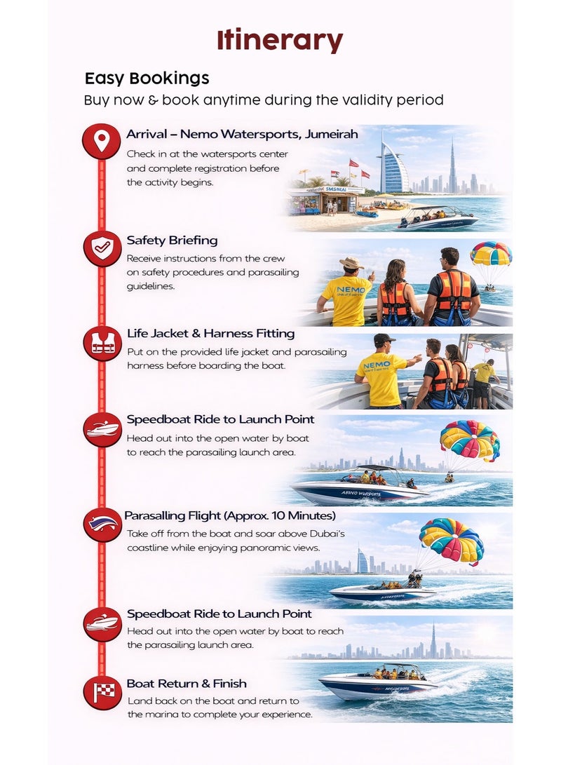Wondergifts Parasailing Experience for Two Over Dubai Marina - Image 2
