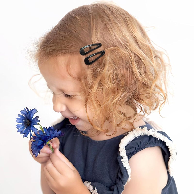 BBgifts 1Inch Black Snap Hair Clips 60Pcs Small Clips for Little Girls Baby Infant 3cm Candy Color Hair Clips Barrettes for Toddlers Hair Accessories - Image 4