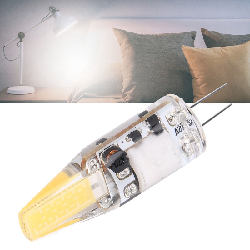 G4 COB Light Bulb 3W 400LM 2‑Pin Bulb for Chandelier Ceiling Lamp Table Lamp AC/DC 12VNatural Light 4000‑4500K - Image 1