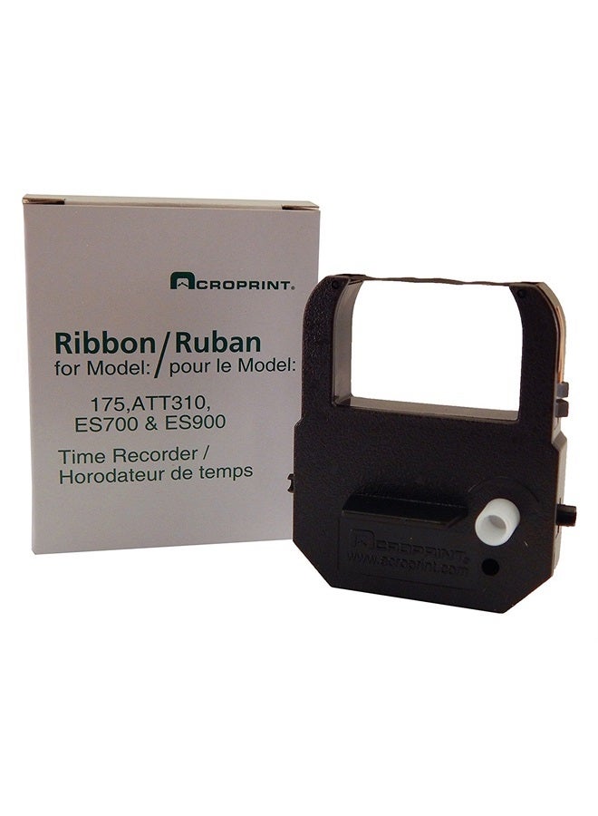 Acroprint 39-0121-000 شريط استبدال لطراز أكروبرينت 175، طراز 310، ES700 و ES900، ساعة زمنية سوداء - Image 3